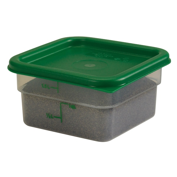 Cambro Cambro - Square Food Container, 2 Quart, 7-1-1-7/8, Translucent, Green Gradation, PK6 2SFSPP190 - main